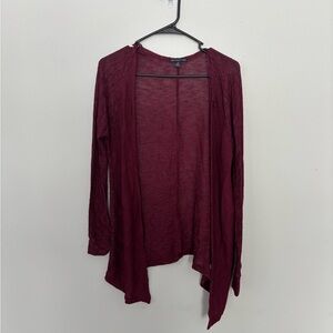 American Eagle Outfitters Maroon Knit Cardigan